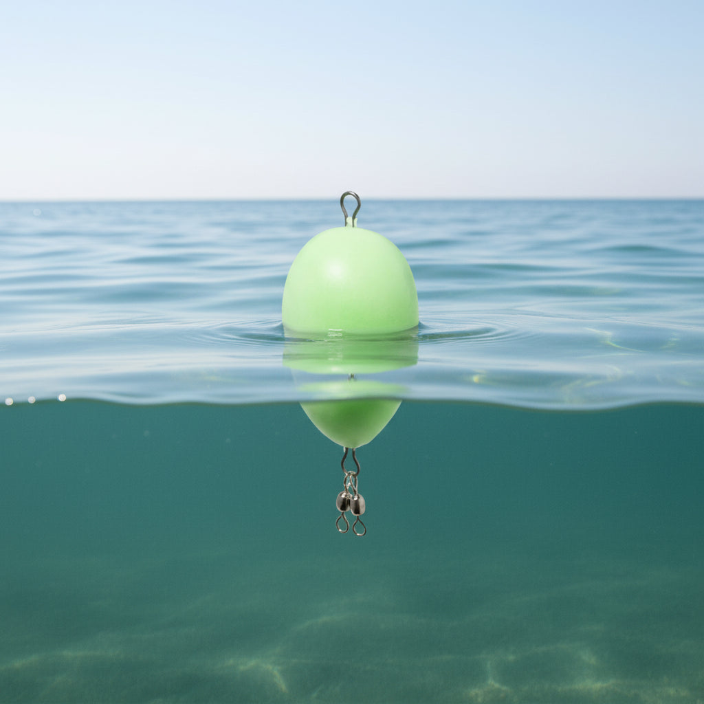 Flutuador sólido fosforescente