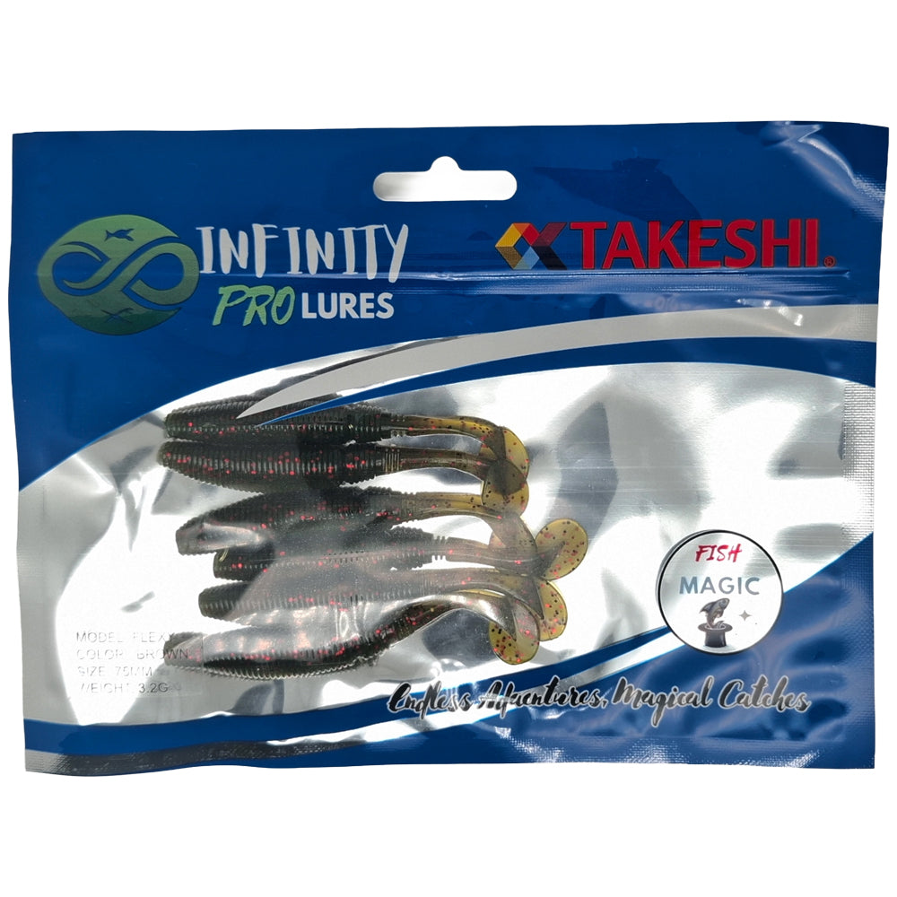 Señuelo FLEXY VINILO INFINTIY PRO LURES -Marron