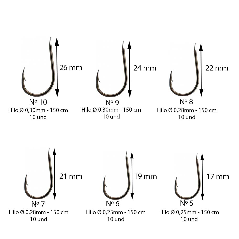 Anzuelo montado chinu Duraflot