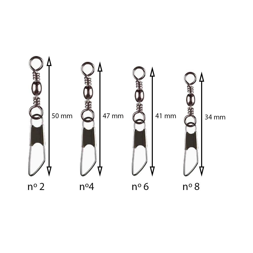 Emerillon negro con imperdible duraflot