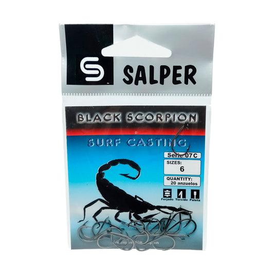 Ganchos Salper escorpião preto 07C