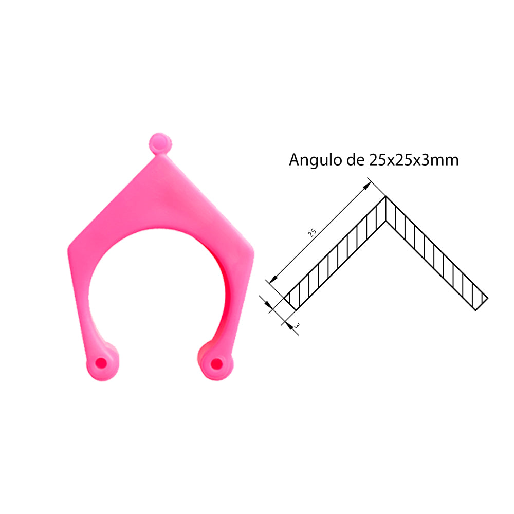 Repuesto horquilla fucsia soporte caña de pescar- Lote de 6 unidades